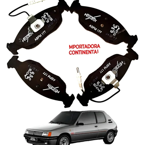 Juego Pastillas De Freno Original Peugeot 205 Sistema Teves