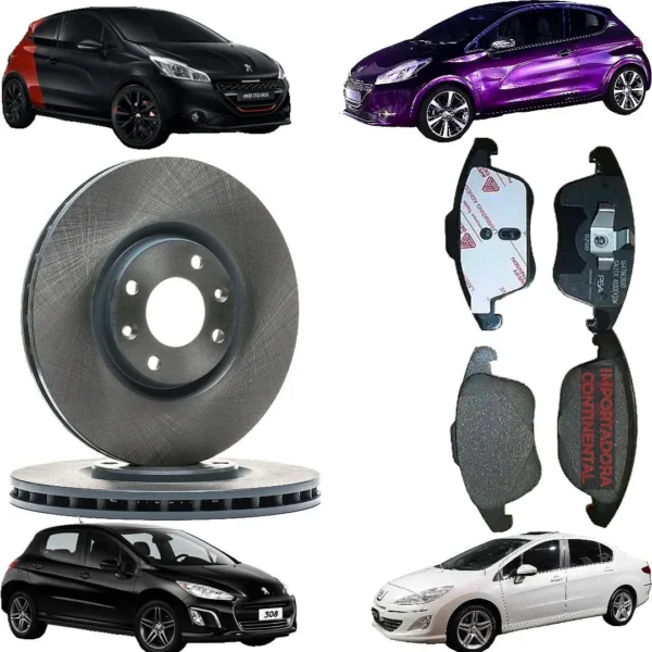 Discos De Frenos + Pastillas De Freno Original Peugeot