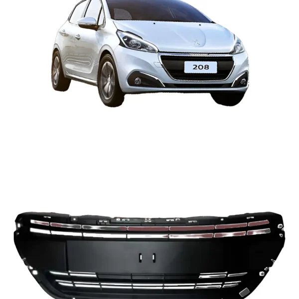 Rejilla Central Paragolpe Peugeot 208 2016/2019 Alternativa Negro