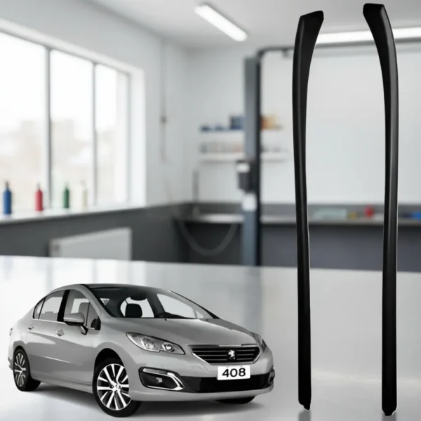 Juego De Molduras De Parabrisas De Peugeot Original 308-408 Negro